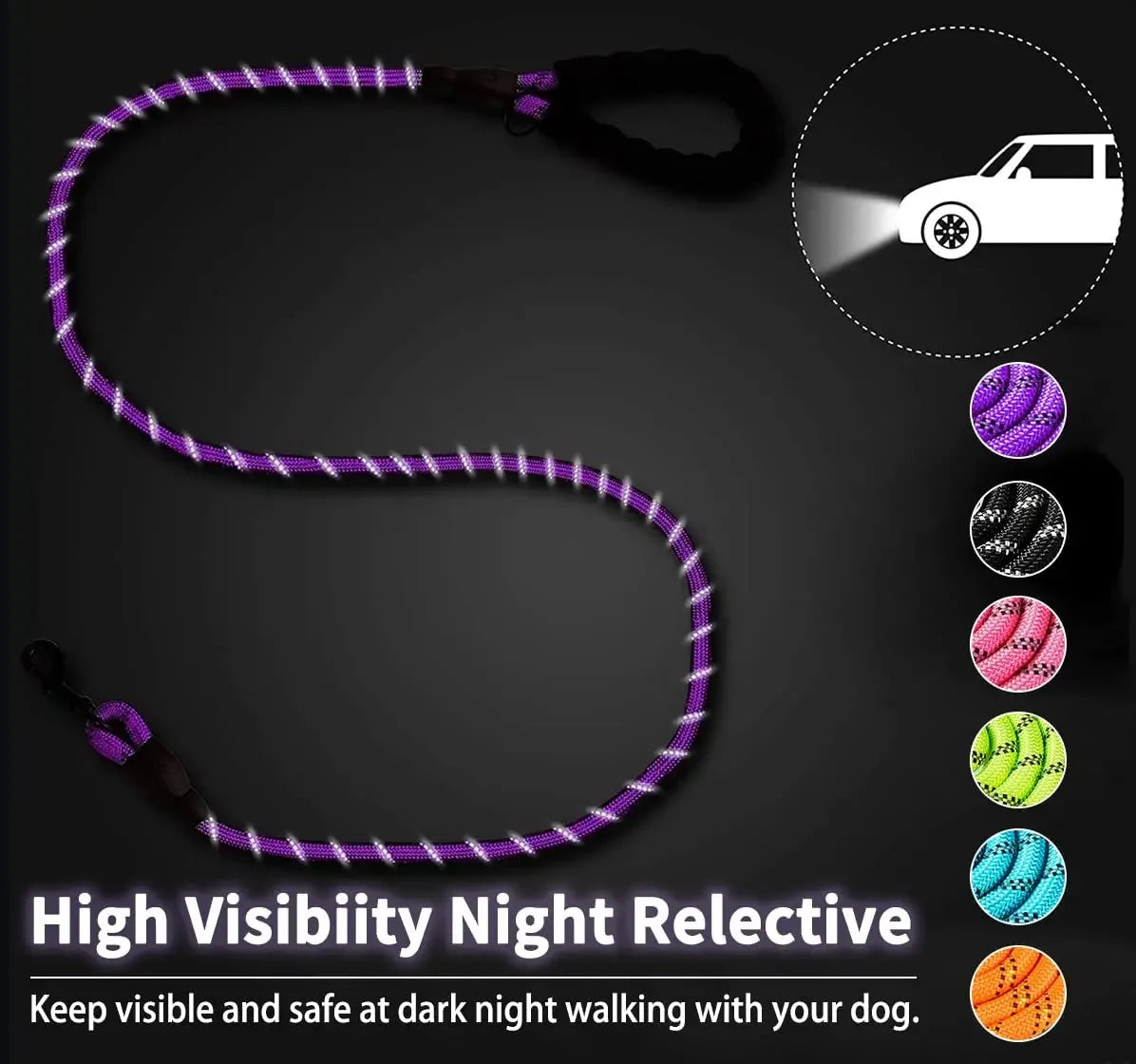 Strong Reflective Leash For Dogs