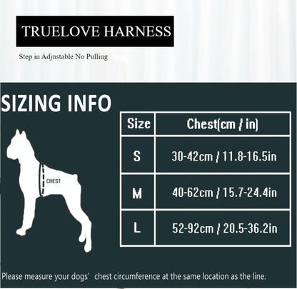 Truelove Padded Reflective Dog harness