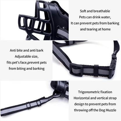 Adjustable & Breathable Dog Muzzle